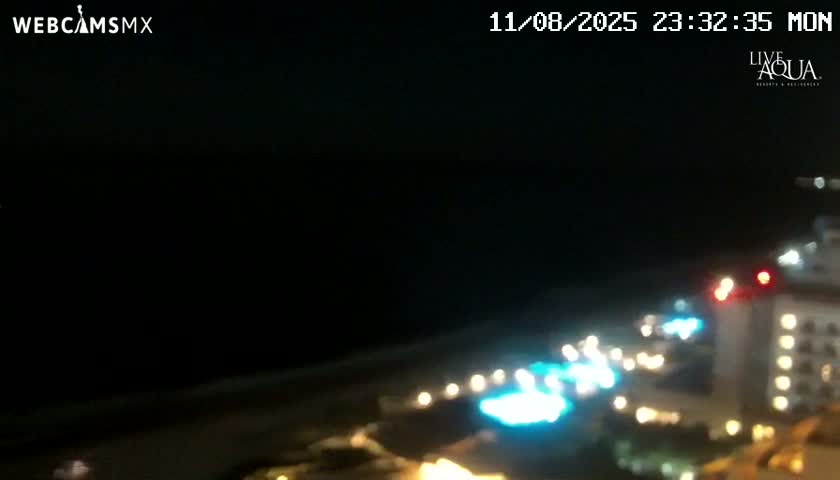 (Cancun) Cancún Playa Marlin Beach & Hotel Pools Live Cam - Benito Juarez, Quintana Roo, Mexico
