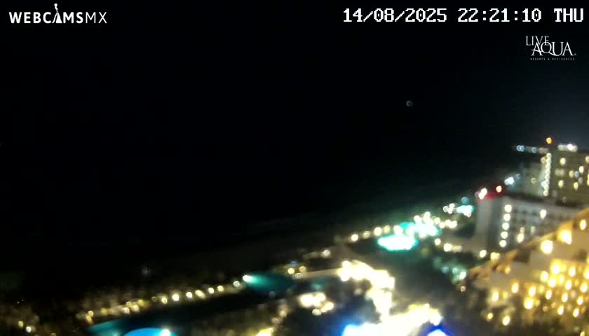 (Cancun) Cancún Playa Marlin Beach & Hotel Pools Live Cam - Benito Juarez, Quintana Roo, Mexico