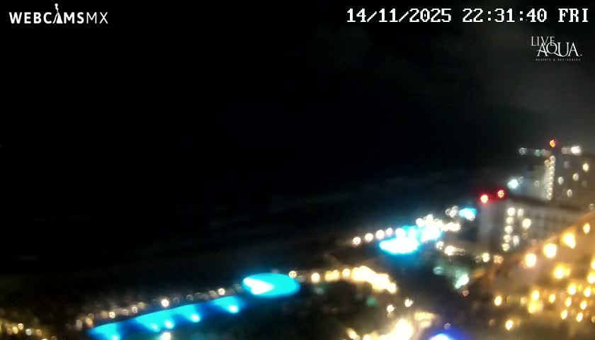 (Cancun) Cancún Playa Marlin Beach & Hotel Pools Live Cam - Benito Juarez, Quintana Roo, Mexico