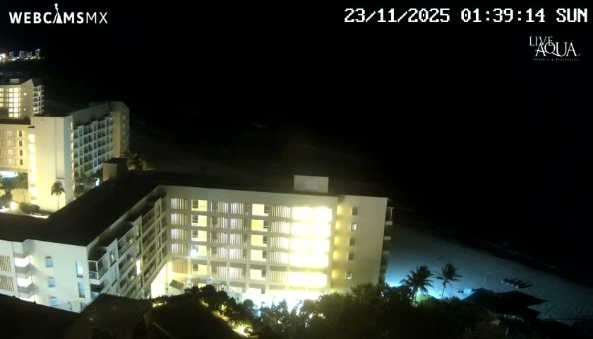 (Cancun) Cancún Playa Marlin Beach & Hotel Pools Live Cam - Benito Juarez, Quintana Roo, Mexico