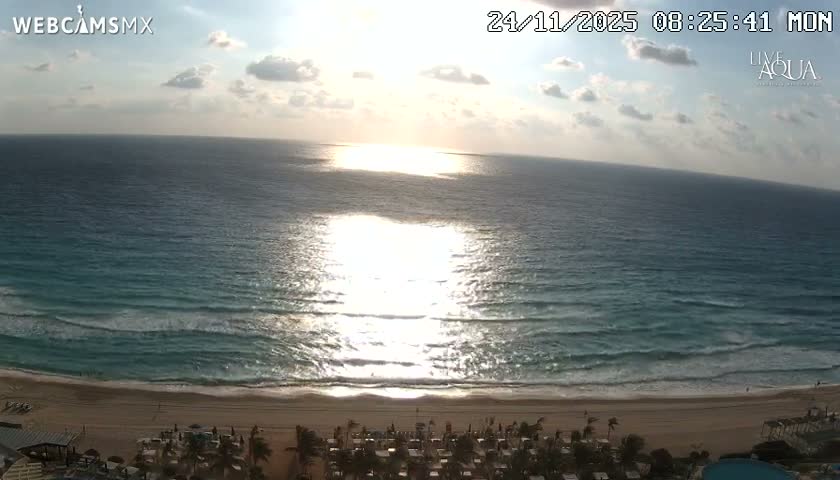 (Cancun) Cancún Playa Marlin Beach & Hotel Pools Live Cam - Benito Juarez, Quintana Roo, Mexico