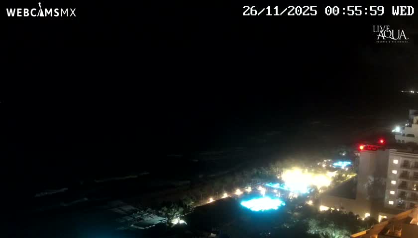 (Cancun) Cancún Playa Marlin Beach & Hotel Pools Live Cam - Benito Juarez, Quintana Roo, Mexico