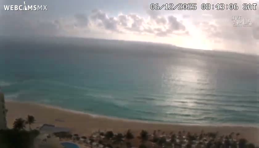 (Cancun) Cancún Playa Marlin Beach & Hotel Pools Live Cam - Benito Juarez, Quintana Roo, Mexico