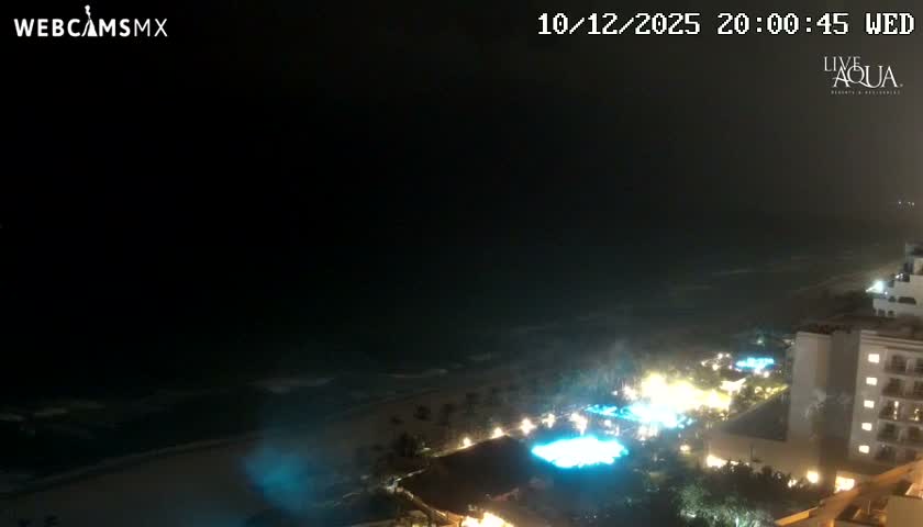 (Cancun) Cancún Playa Marlin Beach & Hotel Pools Live Cam - Benito Juarez, Quintana Roo, Mexico