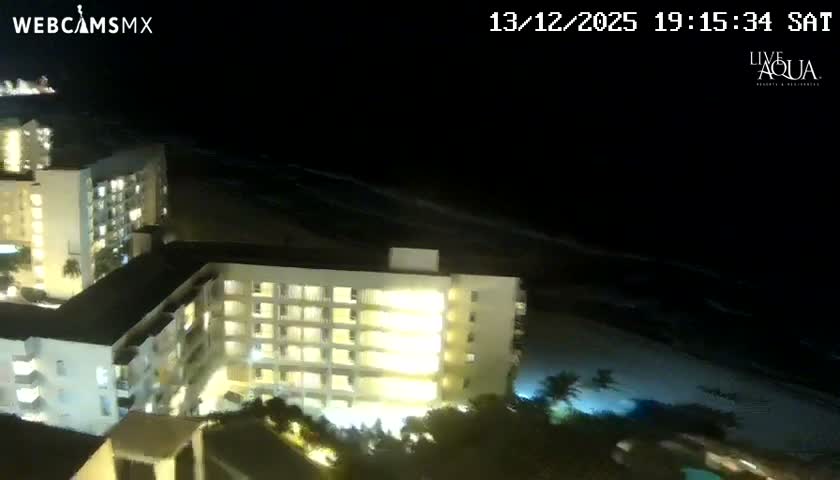 (Cancun) Cancún Playa Marlin Beach & Hotel Pools Live Cam - Benito Juarez, Quintana Roo, Mexico