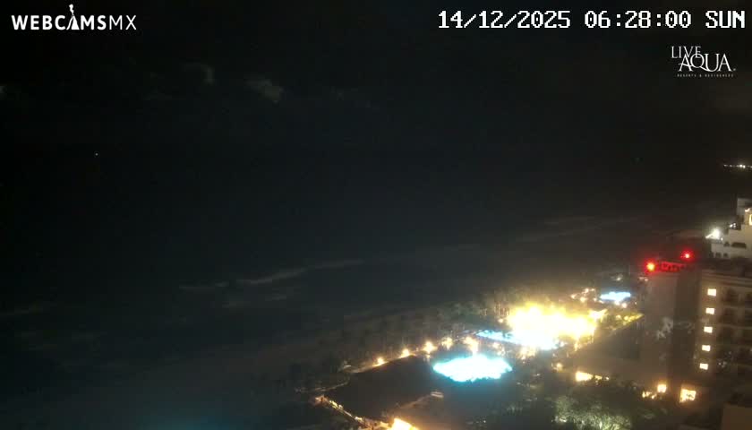 (Cancun) Cancún Playa Marlin Beach & Hotel Pools Live Cam - Benito Juarez, Quintana Roo, Mexico
