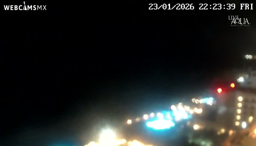 (Cancun) Cancún Playa Marlin Beach & Hotel Pools Live Cam - Benito Juarez, Quintana Roo, Mexico