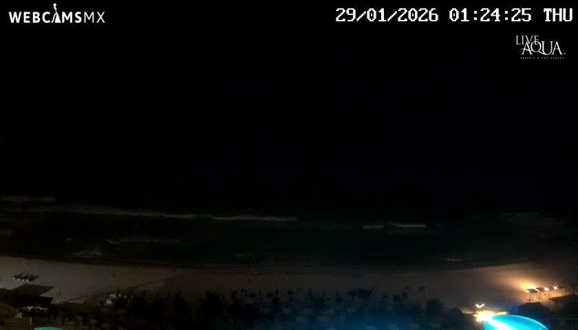 (Cancun) Cancún Playa Marlin Beach & Hotel Pools Live Cam - Benito Juarez, Quintana Roo, Mexico