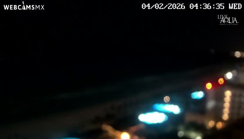 (Cancun) Cancún Playa Marlin Beach & Hotel Pools Live Cam - Benito Juarez, Quintana Roo, Mexico