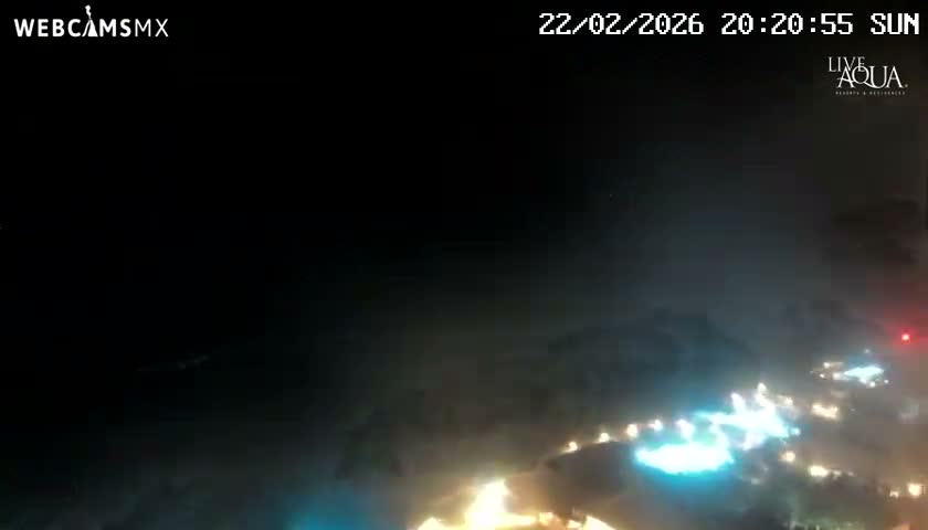 (Cancun) Cancún Playa Marlin Beach & Hotel Pools Live Cam - Benito Juarez, Quintana Roo, Mexico