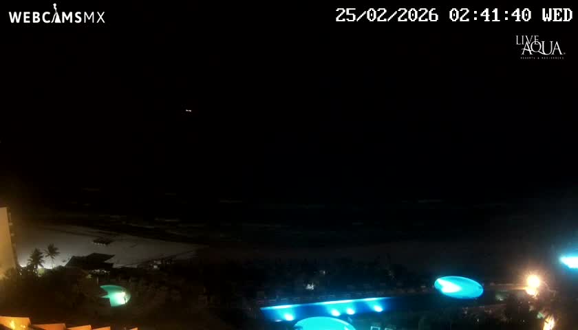 (Cancun) Cancún Playa Marlin Beach & Hotel Pools Live Cam - Benito Juarez, Quintana Roo, Mexico