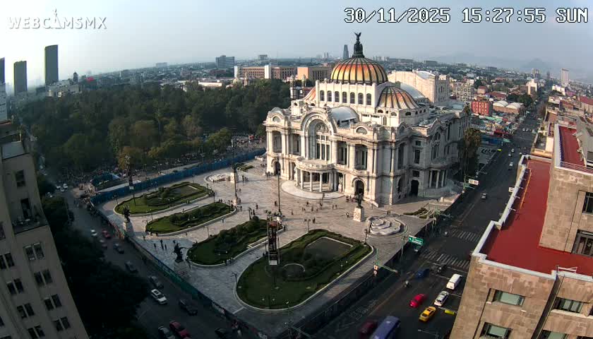 Mexio City, Palacio de Bellas Artes ( Palace of Fine Arts)  Live Cam - Cuauhtemoc, Ciudad de Mexico, Mexico