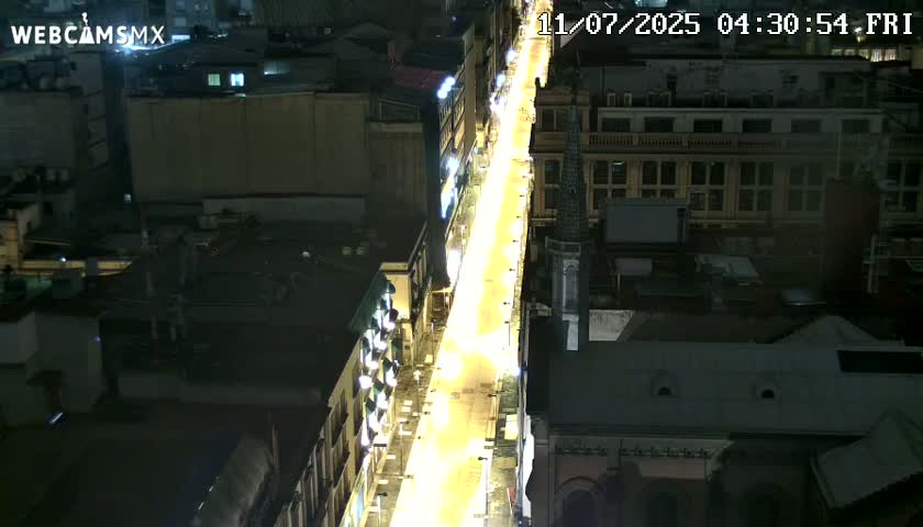 Mexio City, Avenida Francisco I. Madero Avenue  Live Cam - Centro, Ciudad de Mexico, Mexico