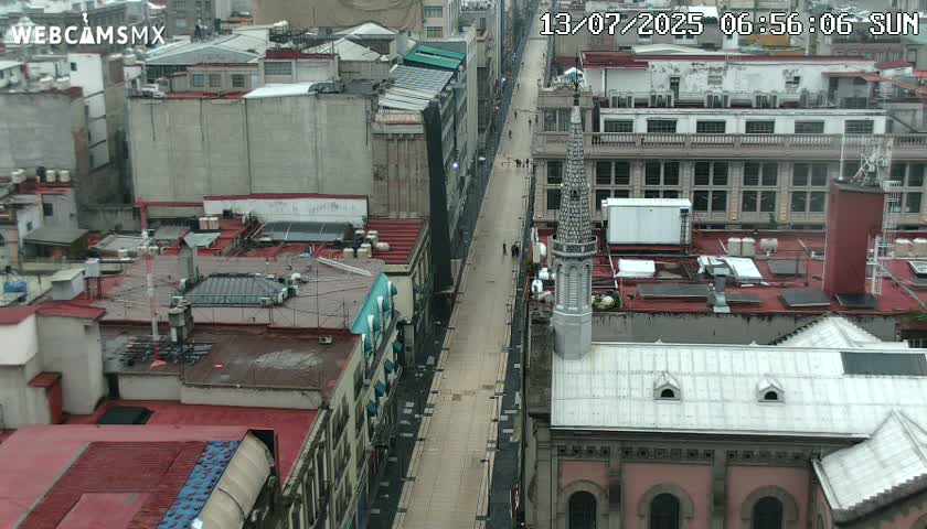 Mexio City, Avenida Francisco I. Madero Avenue  Live Cam - Centro, Ciudad de Mexico, Mexico