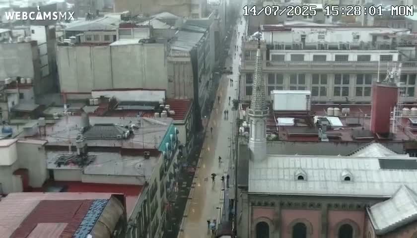 Mexio City, Avenida Francisco I. Madero Avenue  Live Cam - Centro, Ciudad de Mexico, Mexico