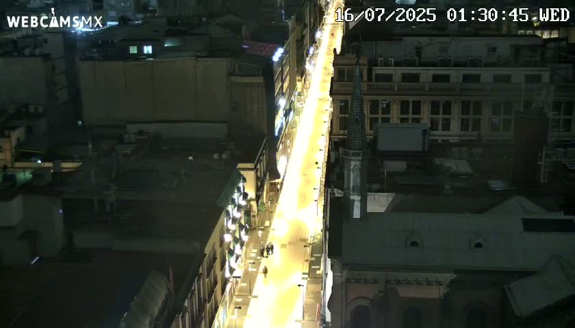Mexio City, Avenida Francisco I. Madero Avenue  Live Cam - Centro, Ciudad de Mexico, Mexico