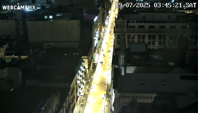 Mexio City, Avenida Francisco I. Madero Avenue  Live Cam - Centro, Ciudad de Mexico, Mexico