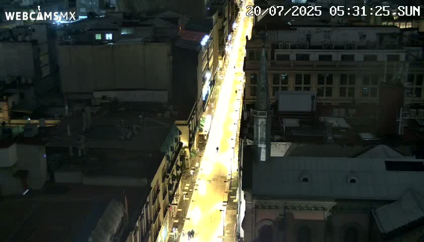 Mexio City, Avenida Francisco I. Madero Avenue  Live Cam - Centro, Ciudad de Mexico, Mexico