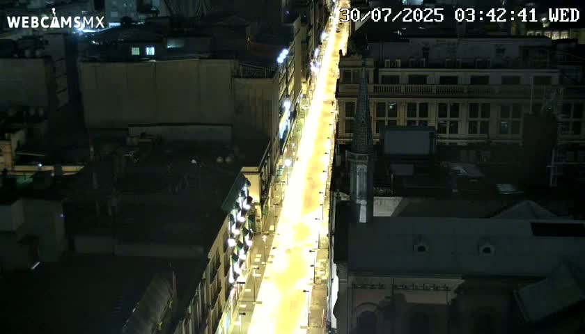 Mexio City, Avenida Francisco I. Madero Avenue  Live Cam - Centro, Ciudad de Mexico, Mexico