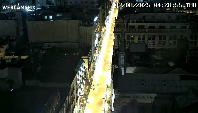 Mexio City, Avenida Francisco I. Madero Avenue  Live Cam - Centro, Ciudad de Mexico, Mexico