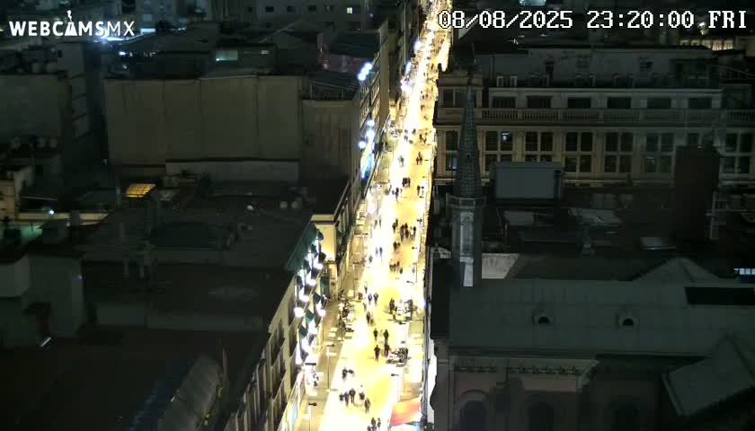 Mexio City, Avenida Francisco I. Madero Avenue  Live Cam - Centro, Ciudad de Mexico, Mexico