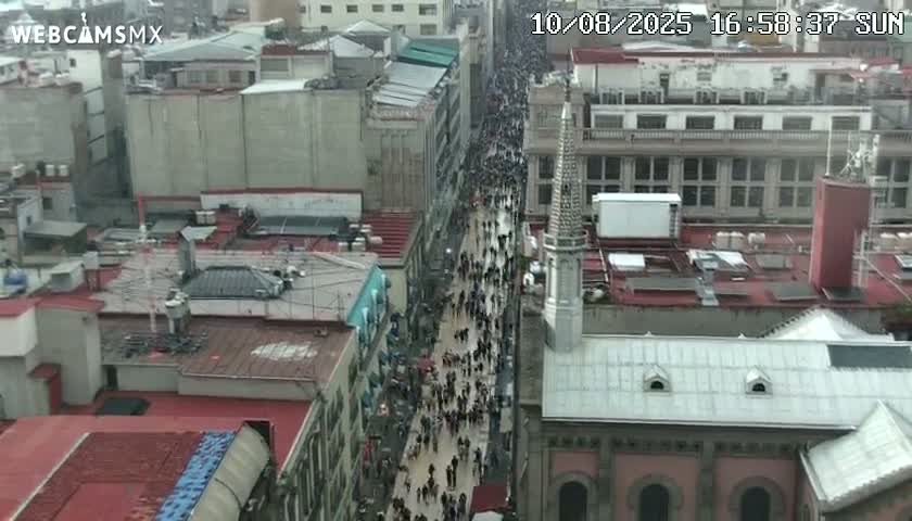 Mexio City, Avenida Francisco I. Madero Avenue  Live Cam - Centro, Ciudad de Mexico, Mexico