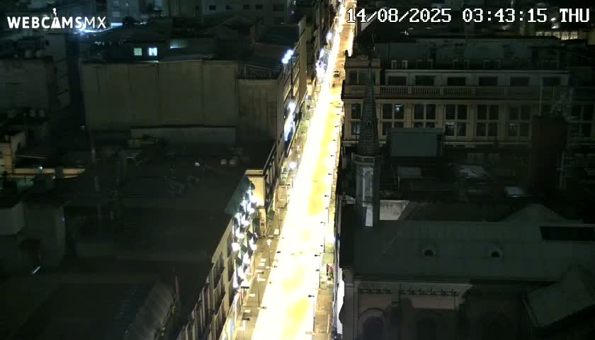 Mexio City, Avenida Francisco I. Madero Avenue  Live Cam - Centro, Ciudad de Mexico, Mexico