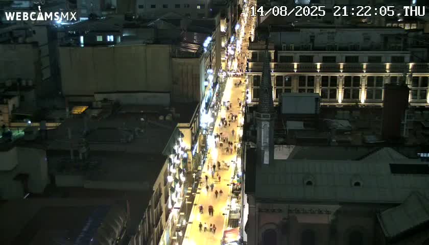 Mexio City, Avenida Francisco I. Madero Avenue  Live Cam - Centro, Ciudad de Mexico, Mexico