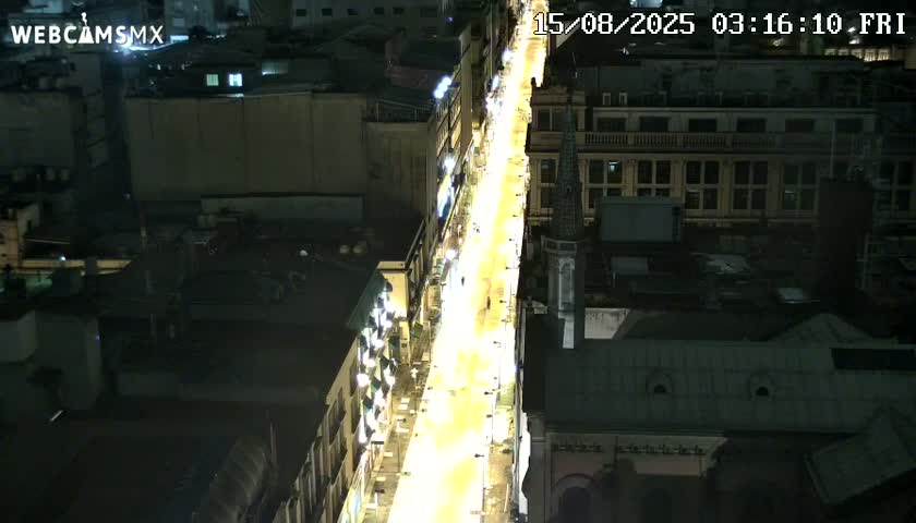 Mexio City, Avenida Francisco I. Madero Avenue  Live Cam - Centro, Ciudad de Mexico, Mexico