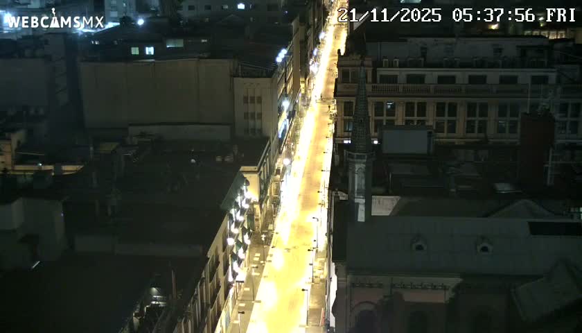 Mexio City, Avenida Francisco I. Madero Avenue  Live Cam - Centro, Ciudad de Mexico, Mexico