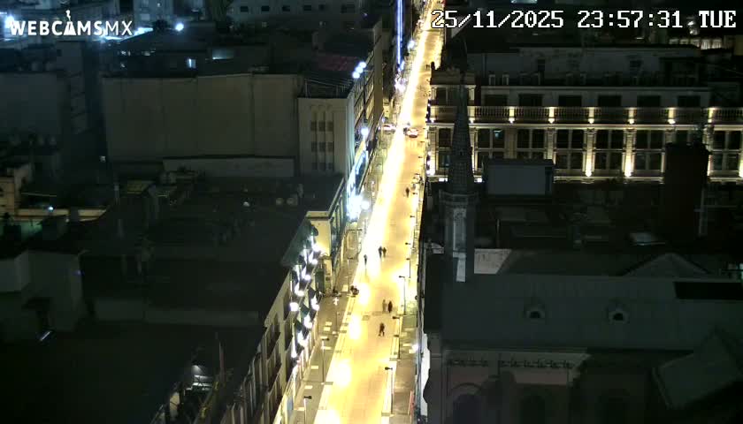 Mexio City, Avenida Francisco I. Madero Avenue  Live Cam - Centro, Ciudad de Mexico, Mexico