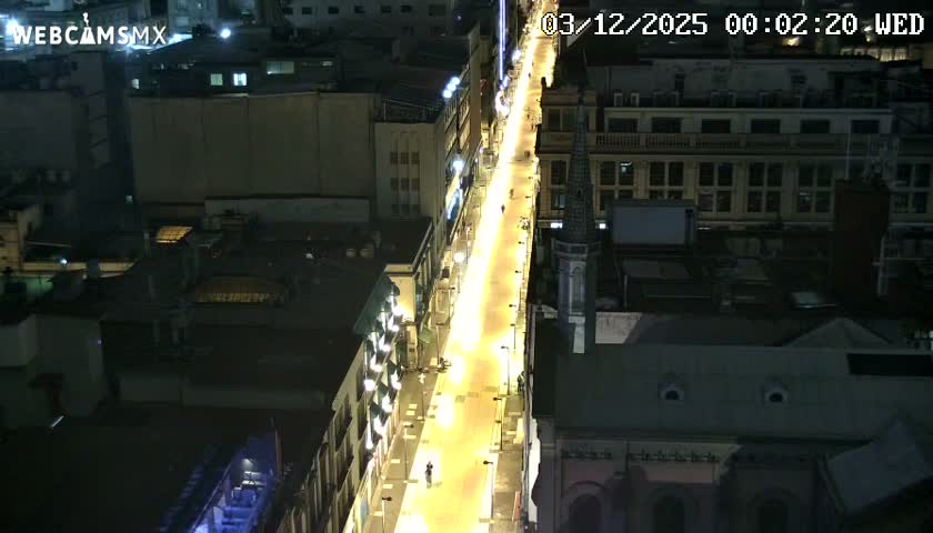 Mexio City, Avenida Francisco I. Madero Avenue  Live Cam - Centro, Ciudad de Mexico, Mexico
