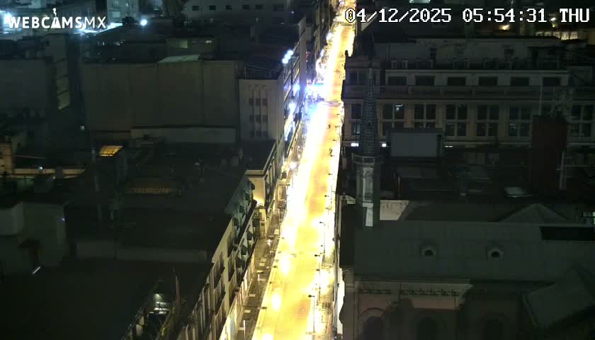 Mexio City, Avenida Francisco I. Madero Avenue  Live Cam - Centro, Ciudad de Mexico, Mexico