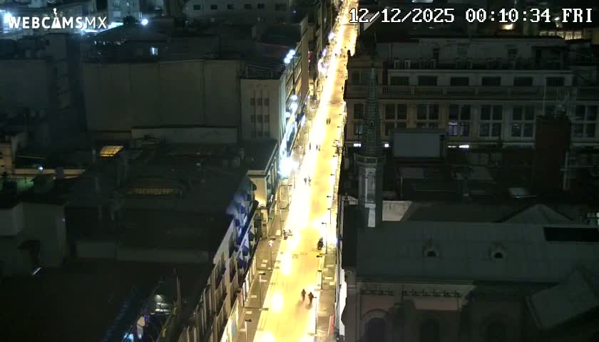 Mexio City, Avenida Francisco I. Madero Avenue  Live Cam - Centro, Ciudad de Mexico, Mexico
