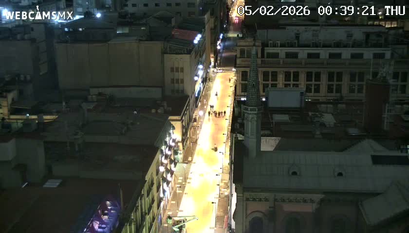 Mexio City, Avenida Francisco I. Madero Avenue  Live Cam - Centro, Ciudad de Mexico, Mexico
