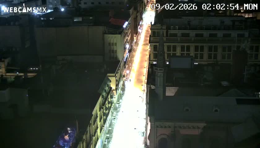 Mexio City, Avenida Francisco I. Madero Avenue  Live Cam - Centro, Ciudad de Mexico, Mexico