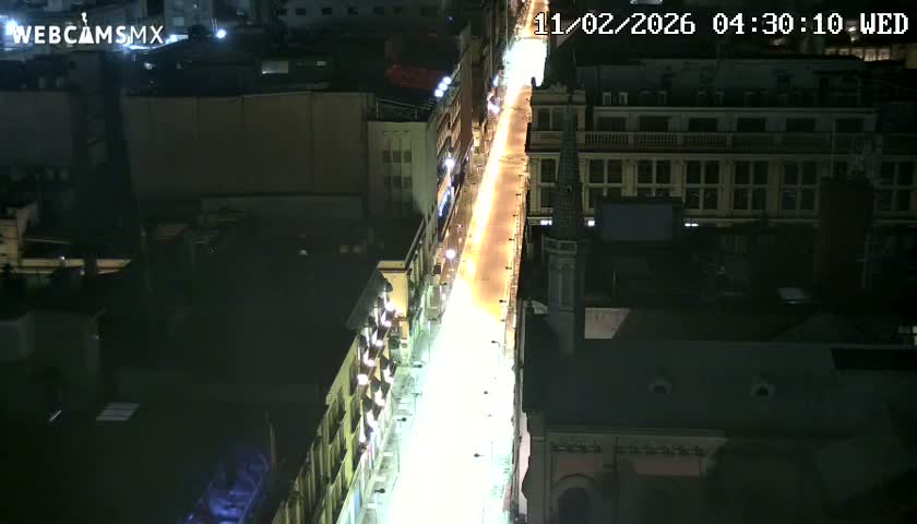 Mexio City, Avenida Francisco I. Madero Avenue  Live Cam - Centro, Ciudad de Mexico, Mexico