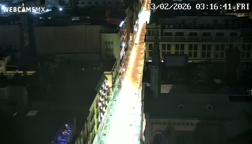 Mexio City, Avenida Francisco I. Madero Avenue  Live Cam - Centro, Ciudad de Mexico, Mexico
