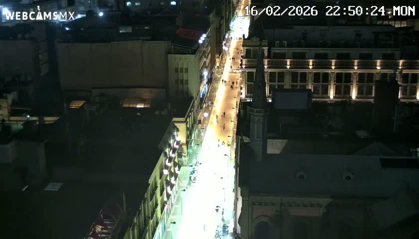 Mexio City, Avenida Francisco I. Madero Avenue  Live Cam - Centro, Ciudad de Mexico, Mexico