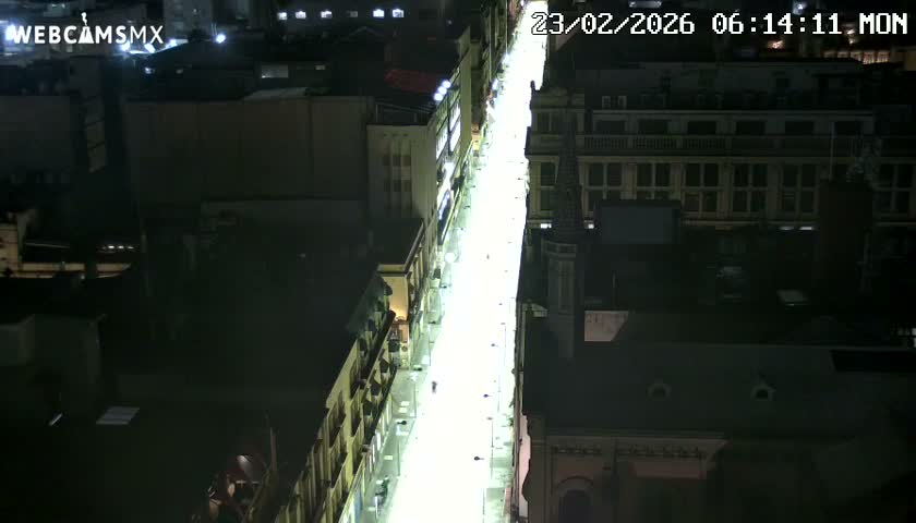 Mexio City, Avenida Francisco I. Madero Avenue  Live Cam - Centro, Ciudad de Mexico, Mexico