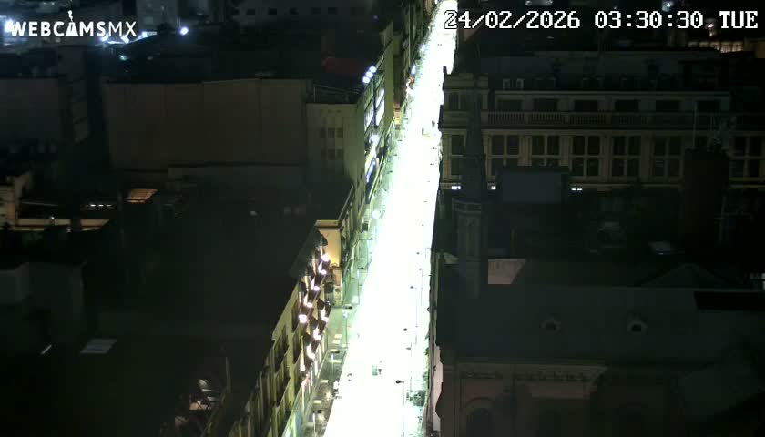 Mexio City, Avenida Francisco I. Madero Avenue  Live Cam - Centro, Ciudad de Mexico, Mexico