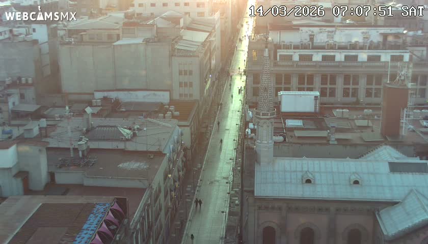 Mexio City, Avenida Francisco I. Madero Avenue  Live Cam - Centro, Ciudad de Mexico, Mexico