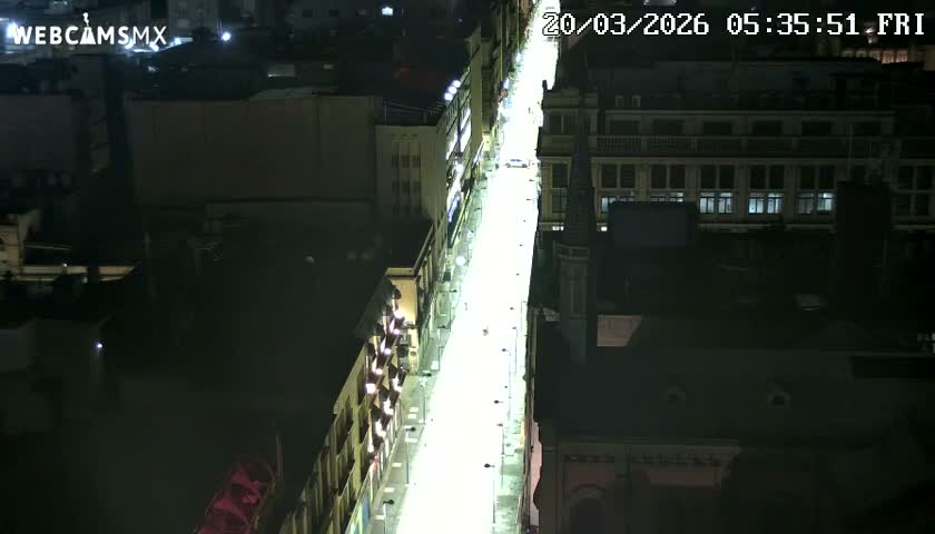 Mexio City, Avenida Francisco I. Madero Avenue  Live Cam - Centro, Ciudad de Mexico, Mexico