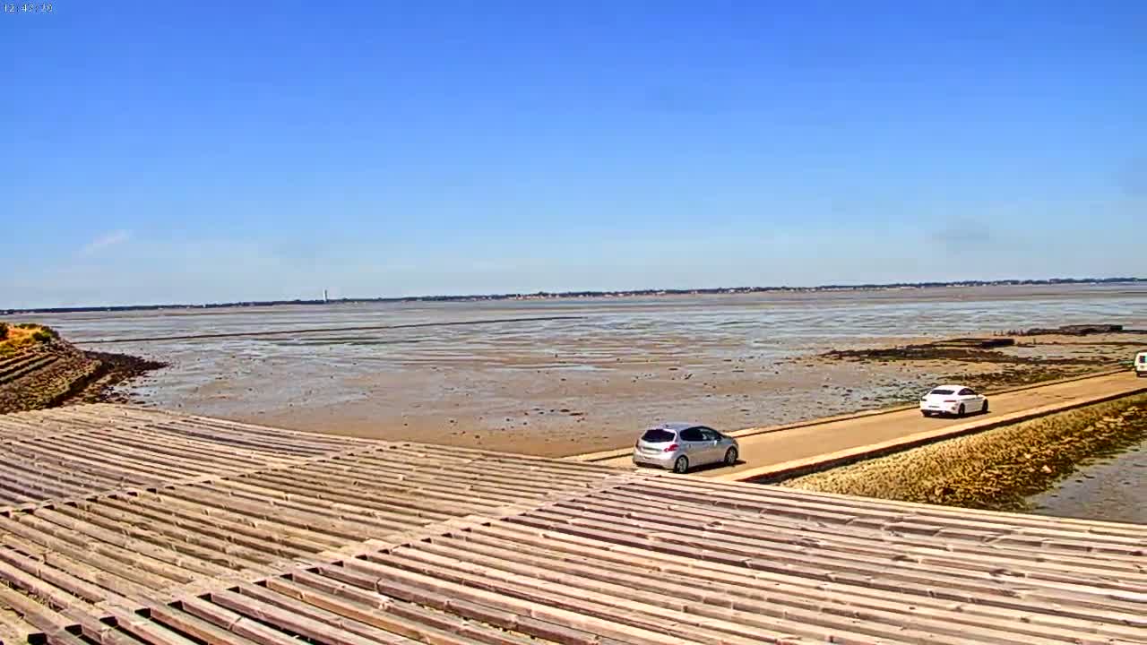 Noirmoutier - Passage du Gois Live Cam - Les Sables-d'Olonne , Vendée, Pays de la Loire, France