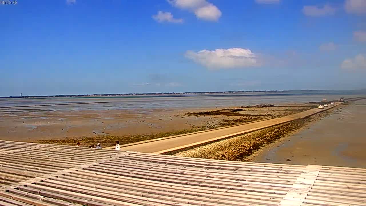 Noirmoutier - Passage du Gois Live Cam - Les Sables-d'Olonne , Vendée, Pays de la Loire, France