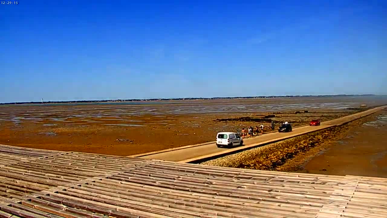 Noirmoutier - Passage du Gois Live Cam - Les Sables-d'Olonne , Vendée, Pays de la Loire, France