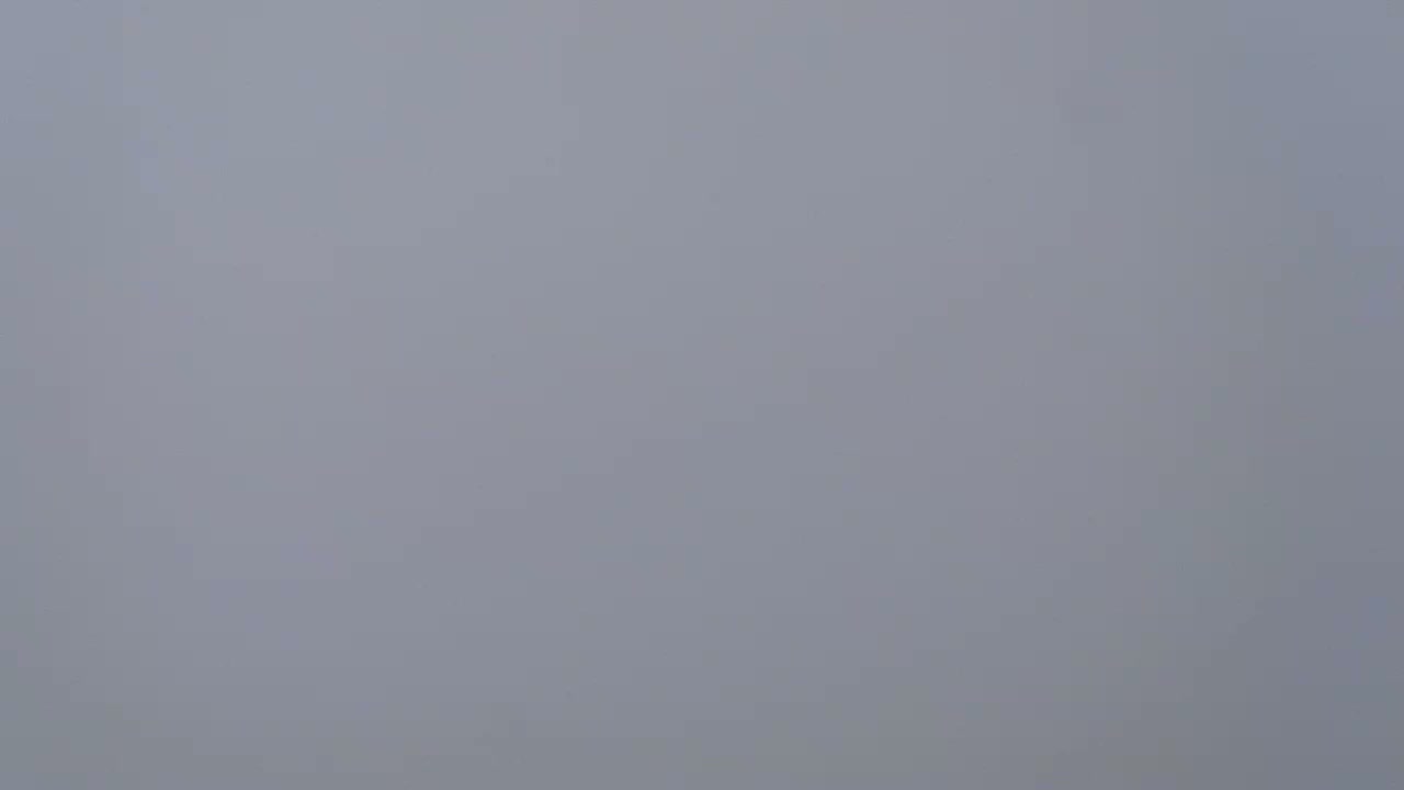 The image shows a uniformly gray, hazy sky.