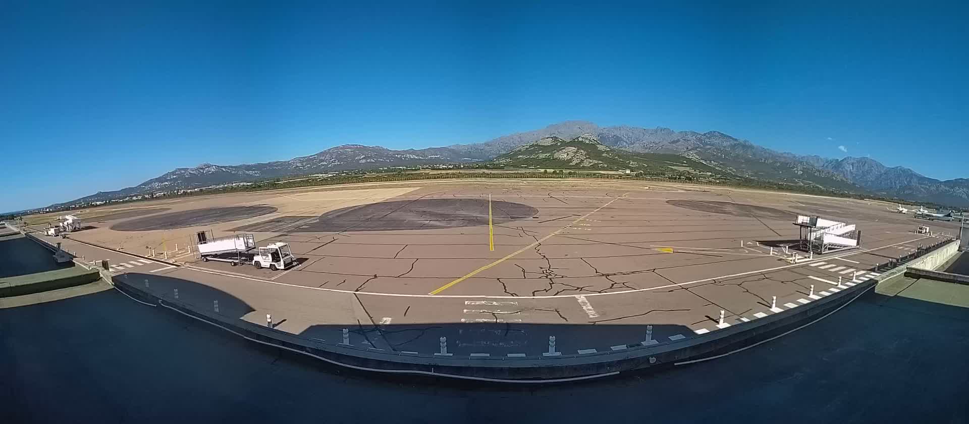 Corsica, Aéroport  de Calvi Sainte-Catherine Airport Live Cam CLY/LFKC - Calvi, Haute-Corse, Corse, France