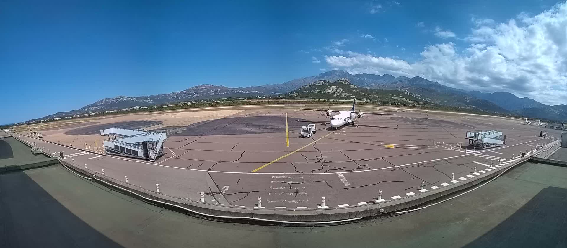 Corsica, Aéroport  de Calvi Sainte-Catherine Airport Live Cam CLY/LFKC - Calvi, Haute-Corse, Corse, France