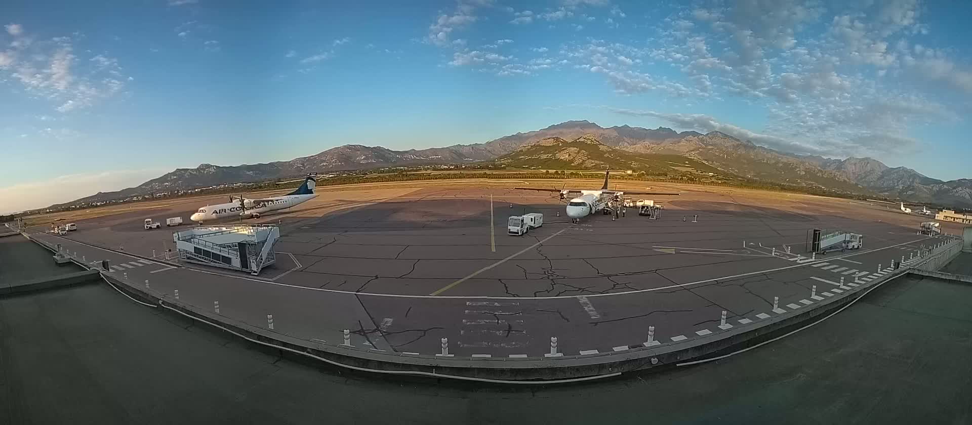 Corsica, Aéroport  de Calvi Sainte-Catherine Airport Live Cam CLY/LFKC - Calvi, Haute-Corse, Corse, France